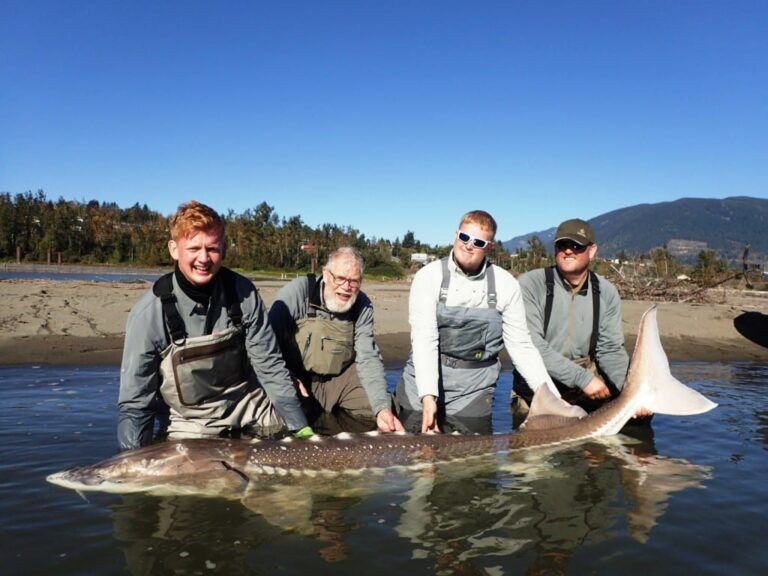 Tre generationer på fisketur i Canada