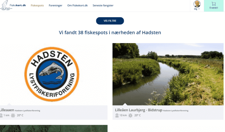 Gæstekort på www.fiskekort.dk