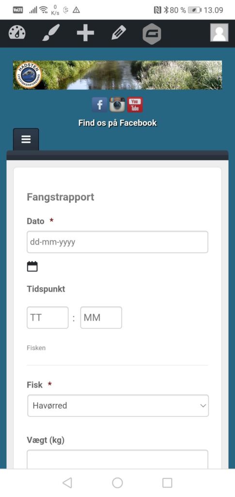 Indberet din fangst det er der ingen ben i !!